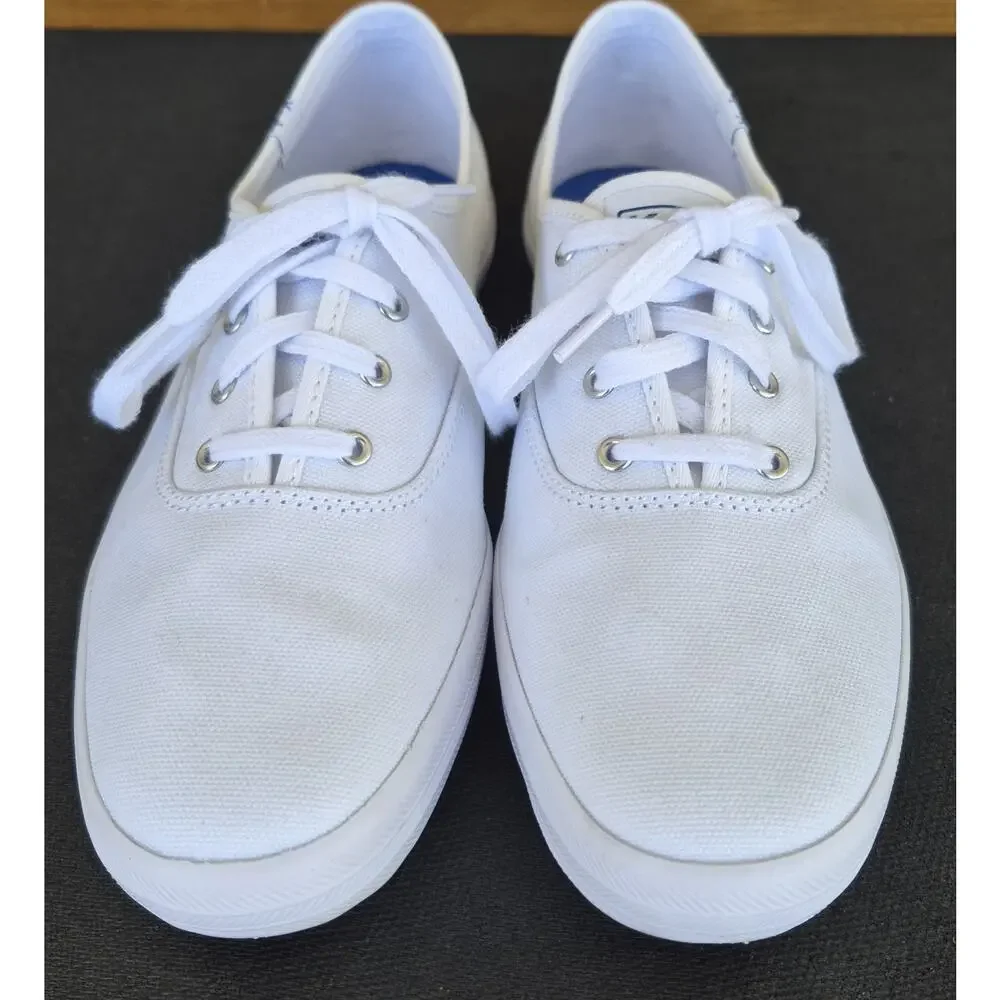 New Keds Champion White Canvas Sneakers Women's Size 9